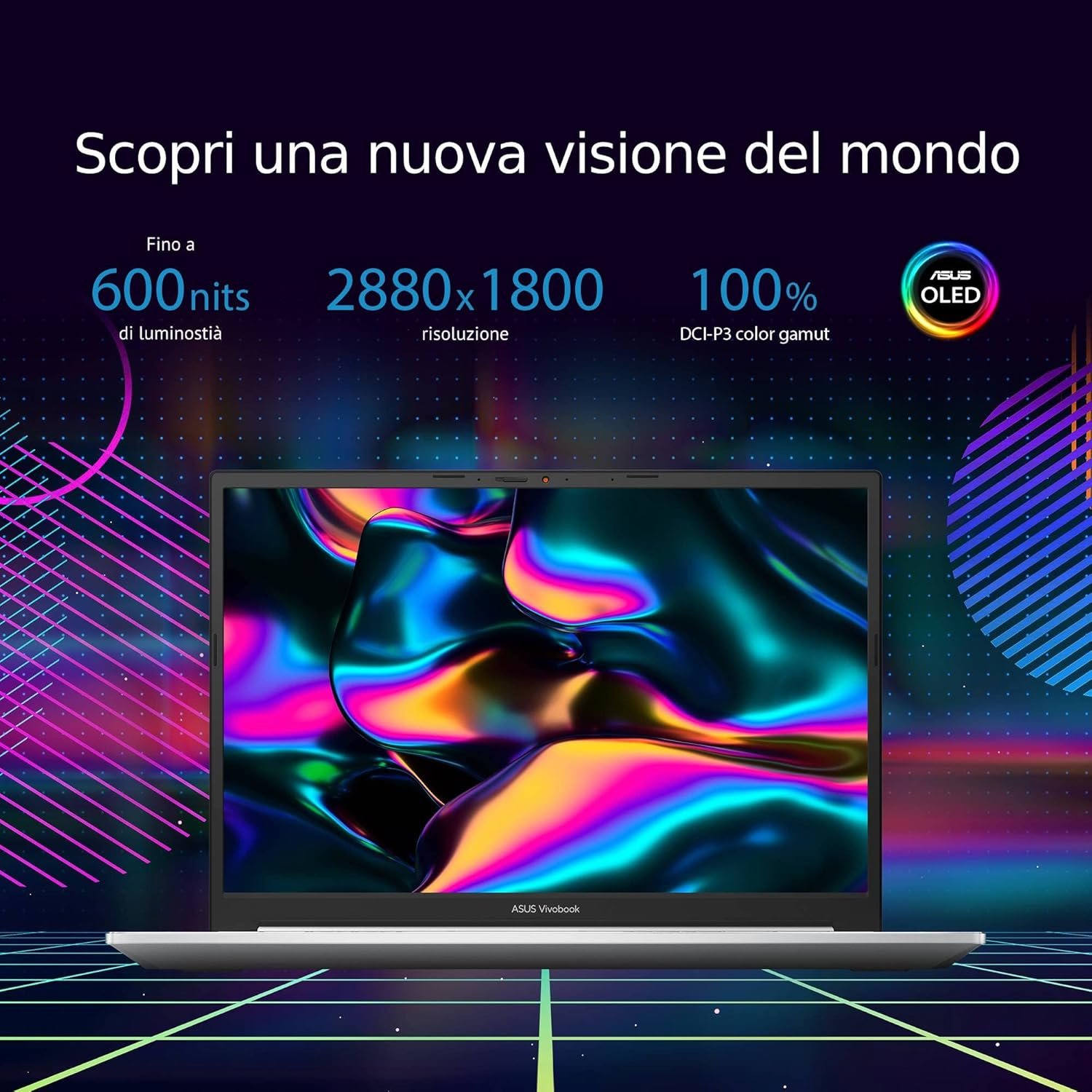 Ноутбук 14" ASUS VivoBook Pro 14 Gaming Intel Core i5-11300H RAM 16GB SSD 512GB GeForce GTX 1650 Max-Q Windows 11 Home (UKR), фото №7