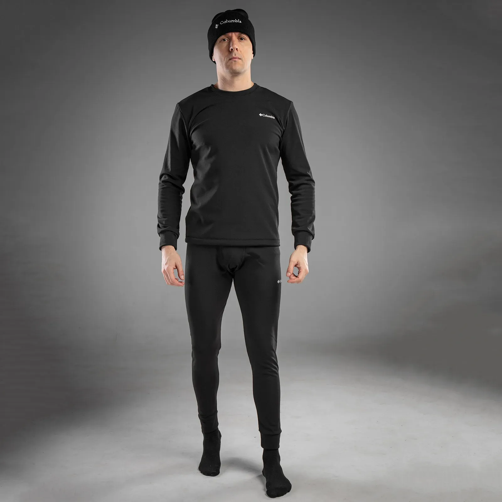 Чоловіча термобілизна Columbia чорний комплект зимовий на флісі, фото №5 Чоловіча термобілизна Columbia чорний комплект зимовий на флісі, фото №5