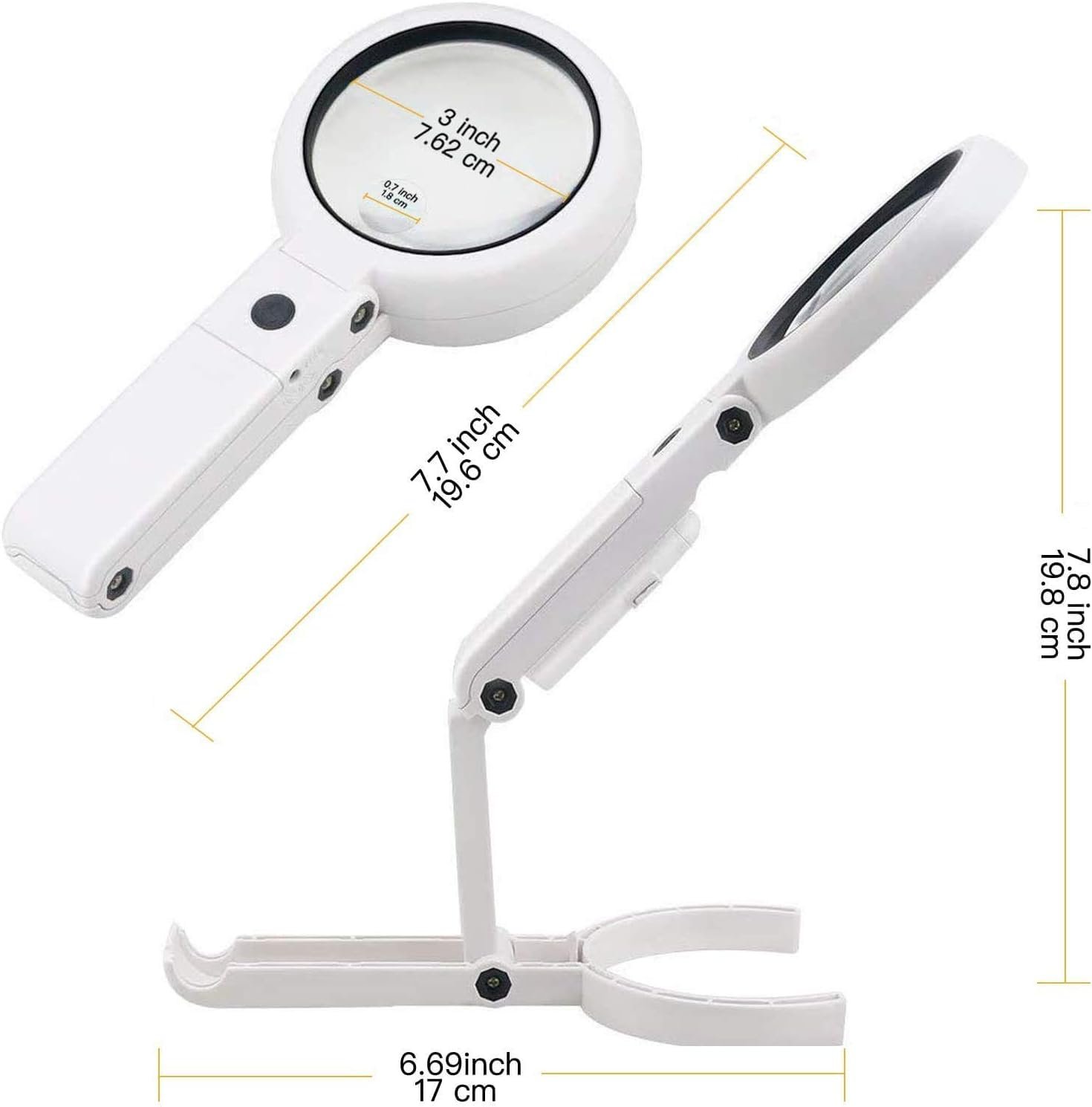 Настільна лампа Velamp 8 LED Ручна або настільна лампа з лінзою 5X/11X, фото №3