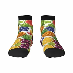 Носки SSIMOO Фрукты Ананас Ягоды Арбуз Виноград Апельсин - Фото 1