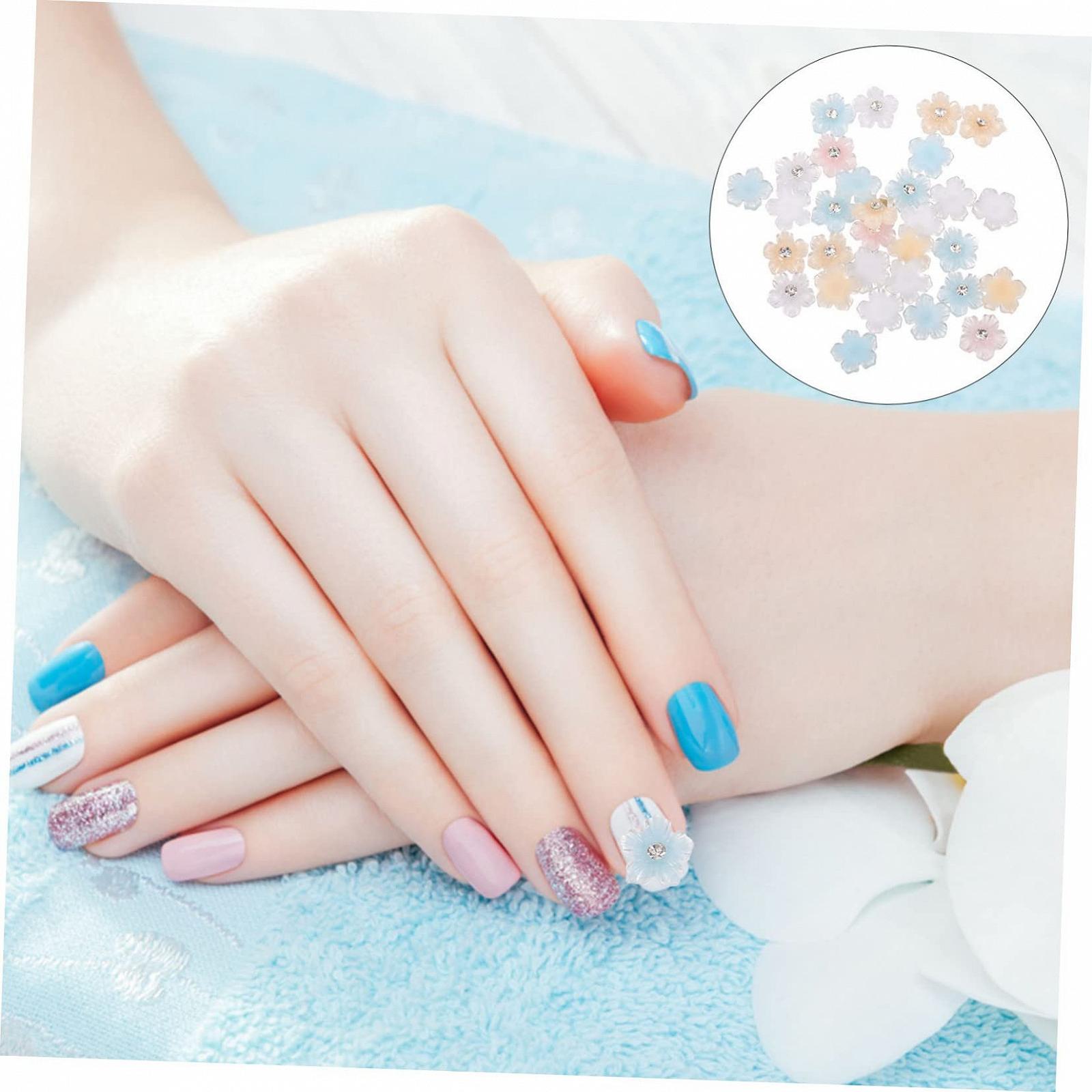 Украшения для ногтей Цветы FRCOLOR 2 шт. со стразами, фото №8