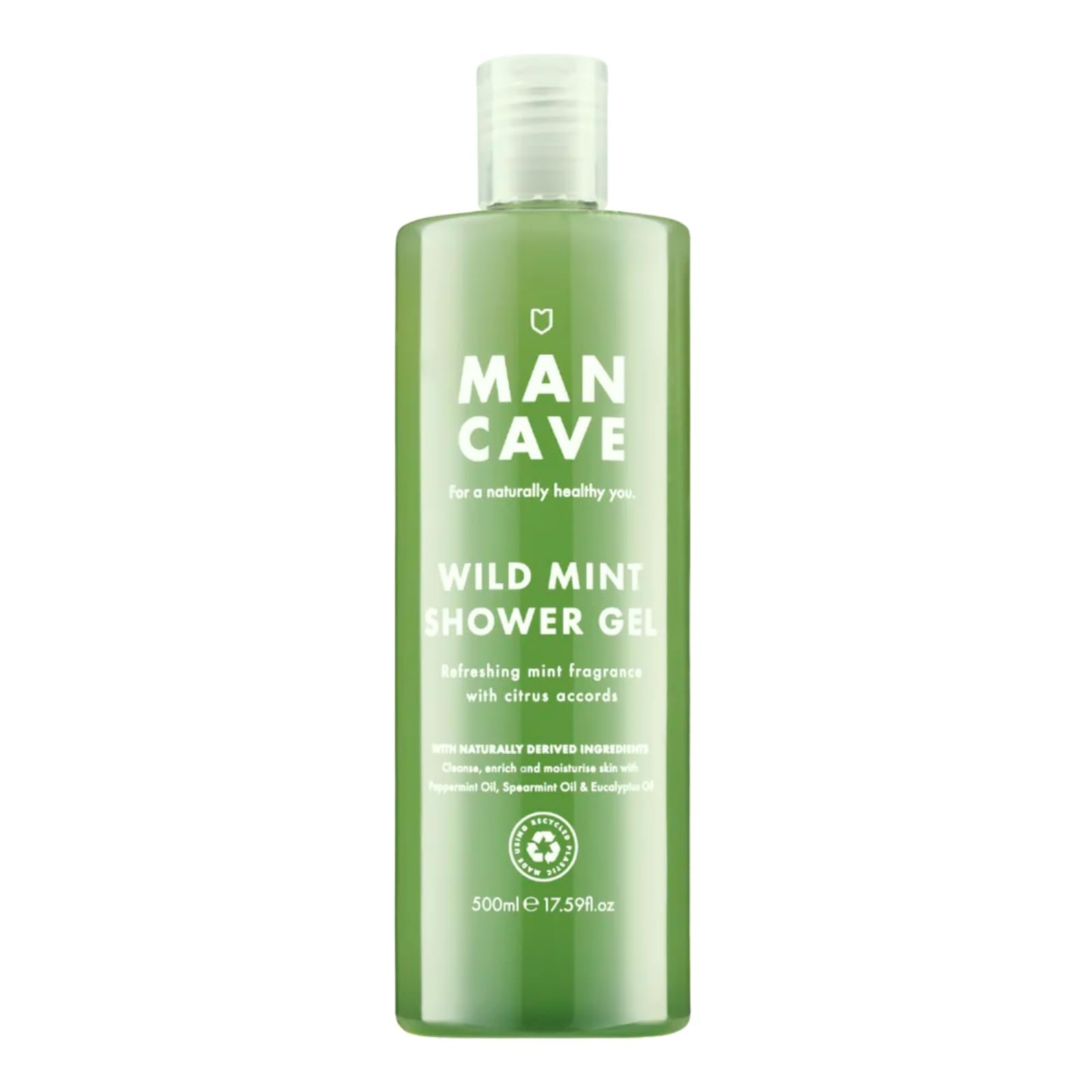 Гель для душа ManCave Men Wild Mint Дикая мята 500 мл, фото №1 Гель для душа ManCave Men Wild Mint Дикая мята 500 мл, фото №1
