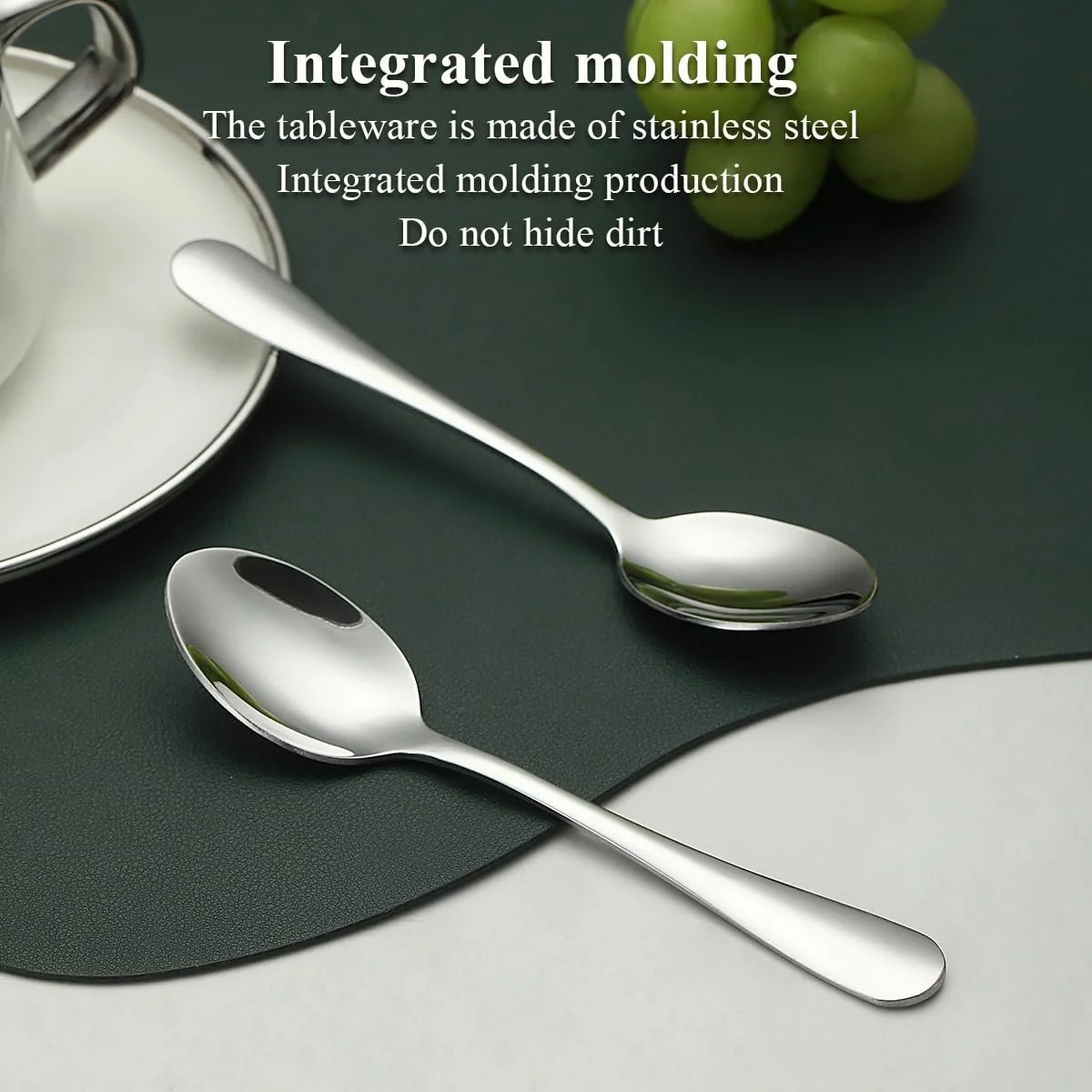 Ложка чайна Evanda, 12 x 14 см, з нержавіючої сталі, фото №4