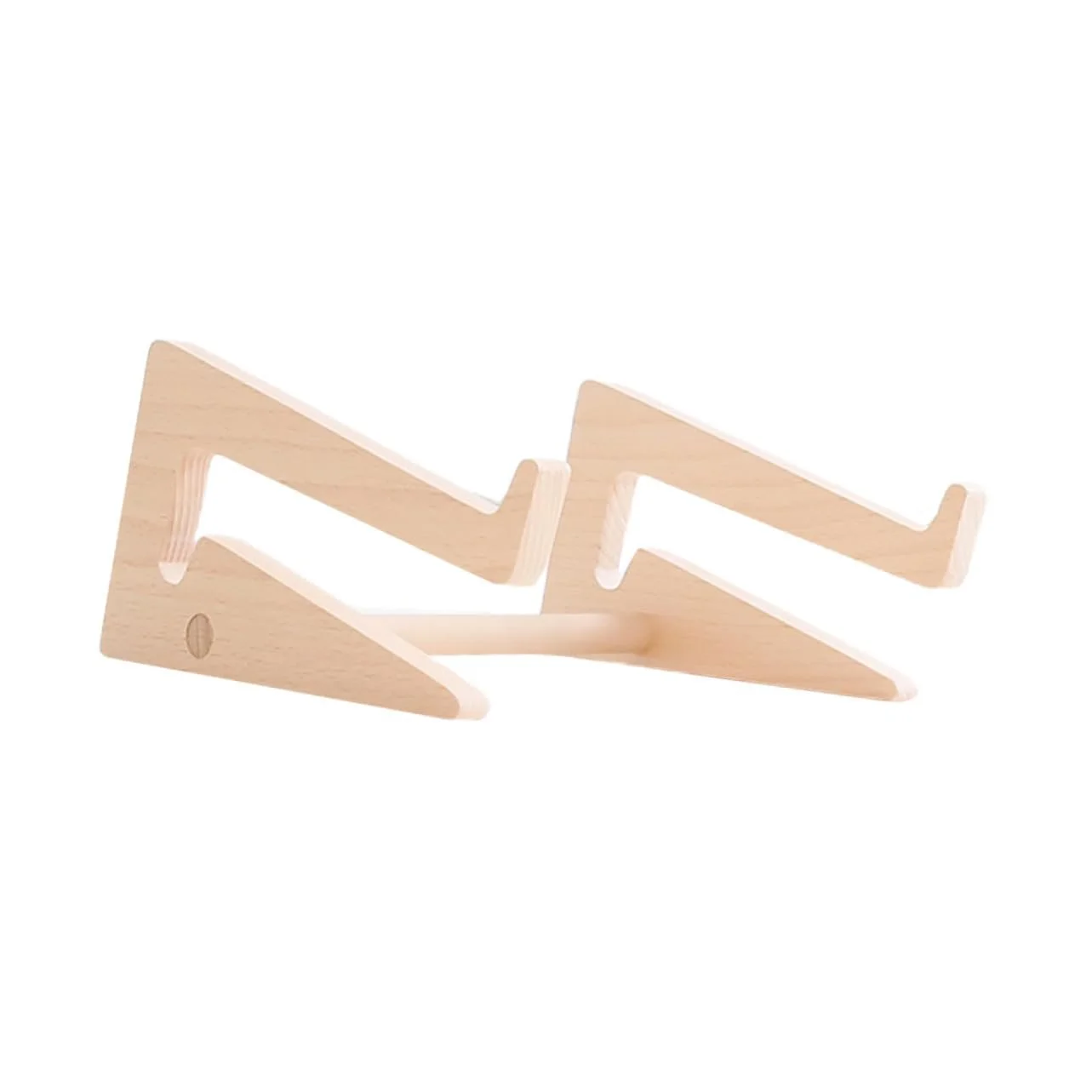 Подставка для ноутбука деревянная Tofficu Компактная и легкая Эргономичная подставка для ноутбуков и планшетов Улучшает угол обзора Стабильная Цвет дерева, фото №1