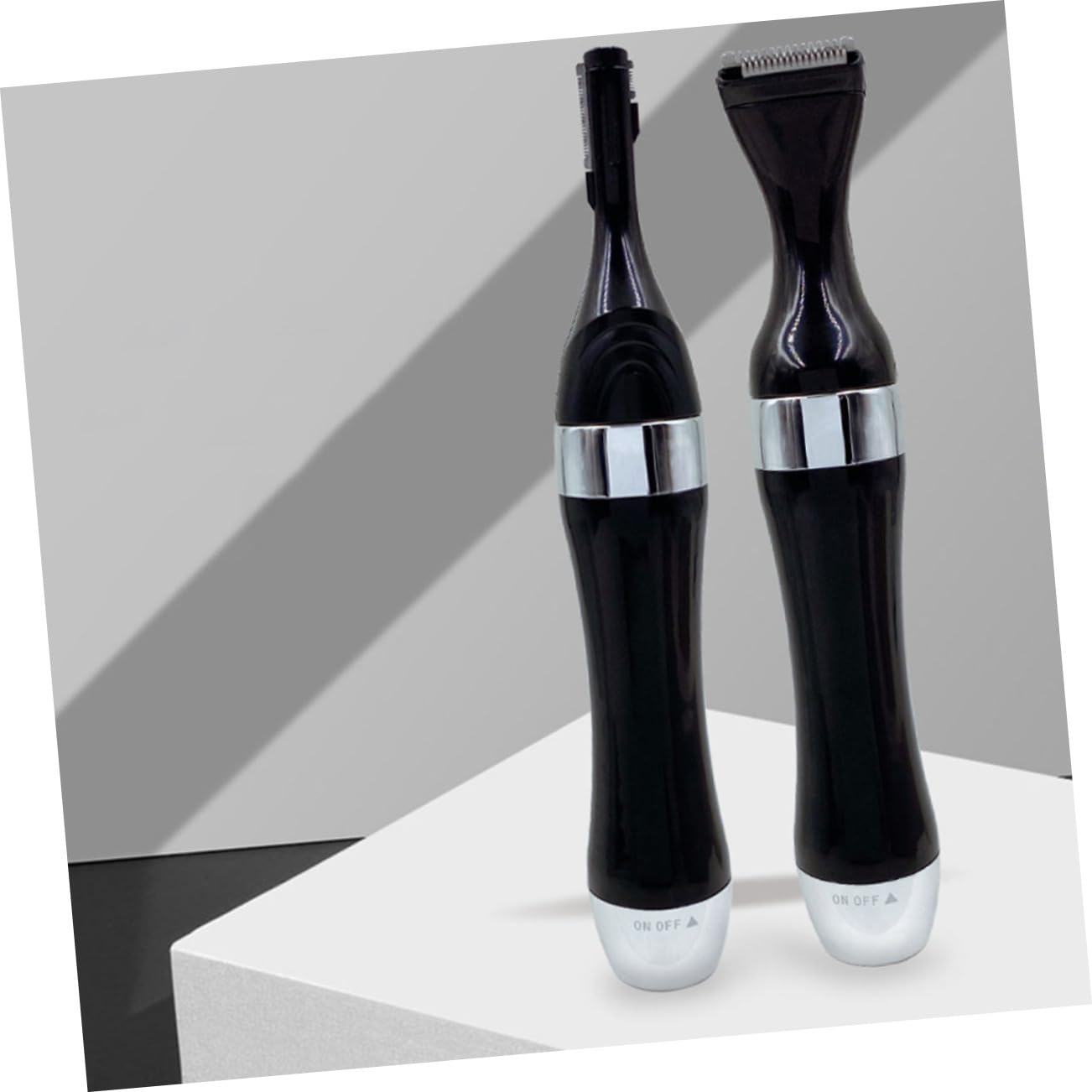 Набор FOMIYES Hair Removal Instruments 2 шт. Триммер для бровей AA батарейки, нержавеющая сталь Триммер для бороды электрический, моющийся, фото №6