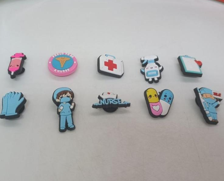 Набір джибітсів для Crocs «Герої медицини» - 10 шт, аксесуари для взуття, фото №2