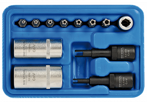 Специальный набор головок для кондиционеров SW-STAHL 61719L 12 предметов - Фото 1