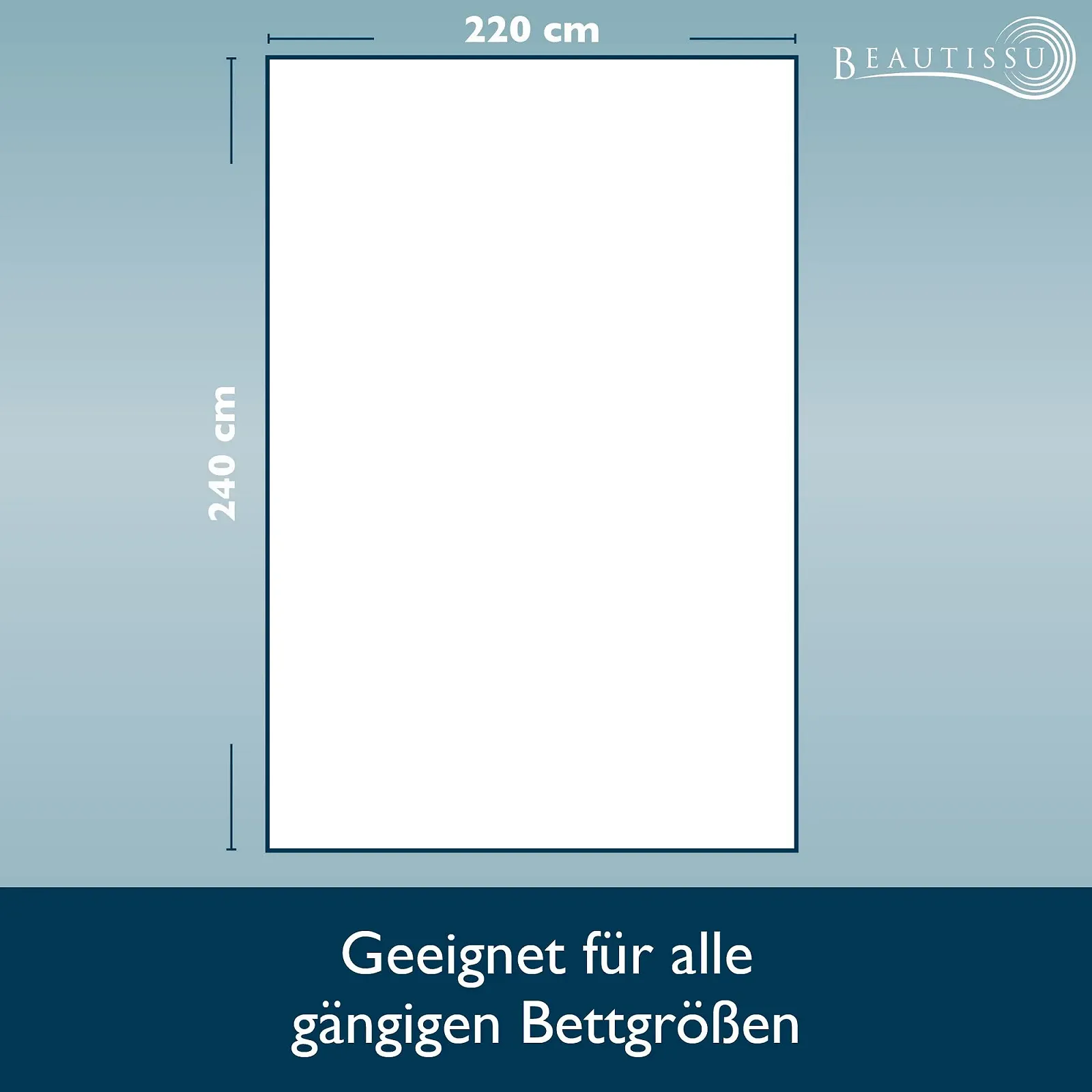 Покривало Beautissu Olivia 240 x 220 см, стьобане, сіро-світле, фото №2