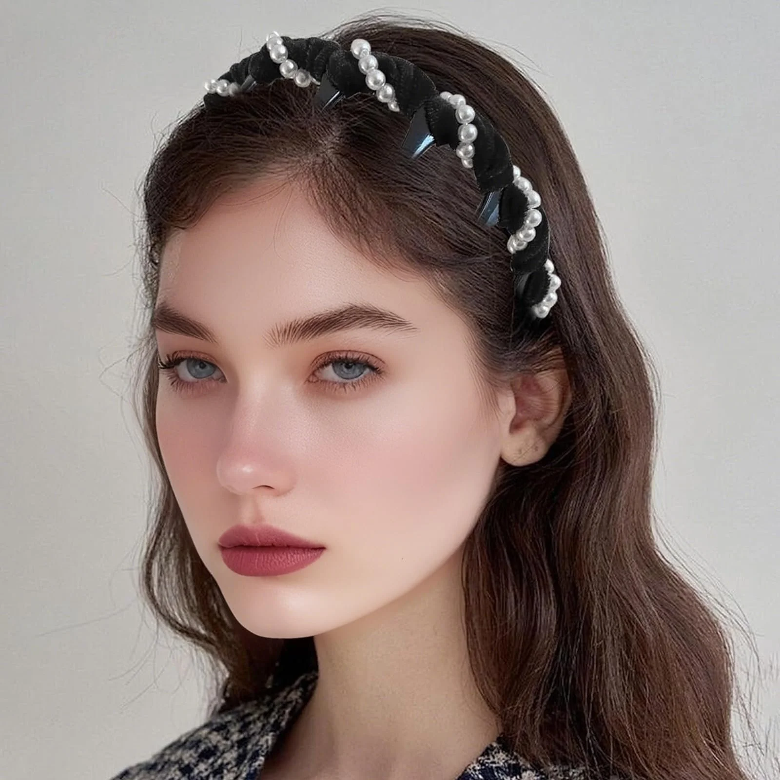 Обруч Вінтажний з високою верхівкою зі штучними перлами, фото №4 Обруч Вінтажний з високою верхівкою зі штучними перлами, фото №4