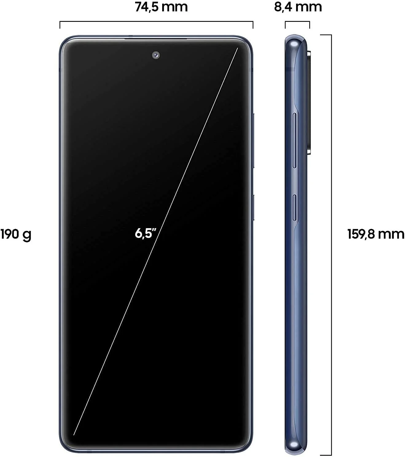 Смартфон Samsung Galaxy S20 FE 6.5" Super AMOLED 4500 мАч 128ГБ 6ГБ RAM Cloud Navy, фото №2