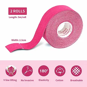 Лента для подтяжки лица THETAG, 2 шт., 2,5 см x 5 м synthetic.ua - Фото 1