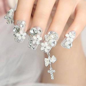 Набір страз для нігтів Dance Ingnail 5 Розмірів Білий Кришталь synthetic.ua - Фото 1