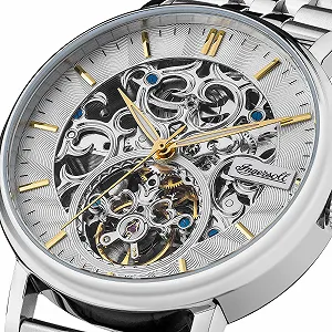 Мужские автоматические часы Ingersoll 1892 The Charles 44 мм со скелетовым циферблатом и браслетом из нержавеющей стали synthetic.ua - Фото 1