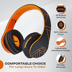 Наушники PowerLocus Bluetooth Over-Ear Беспроводные Стерео Складные Беспроводные synthetic.ua - Фото 1