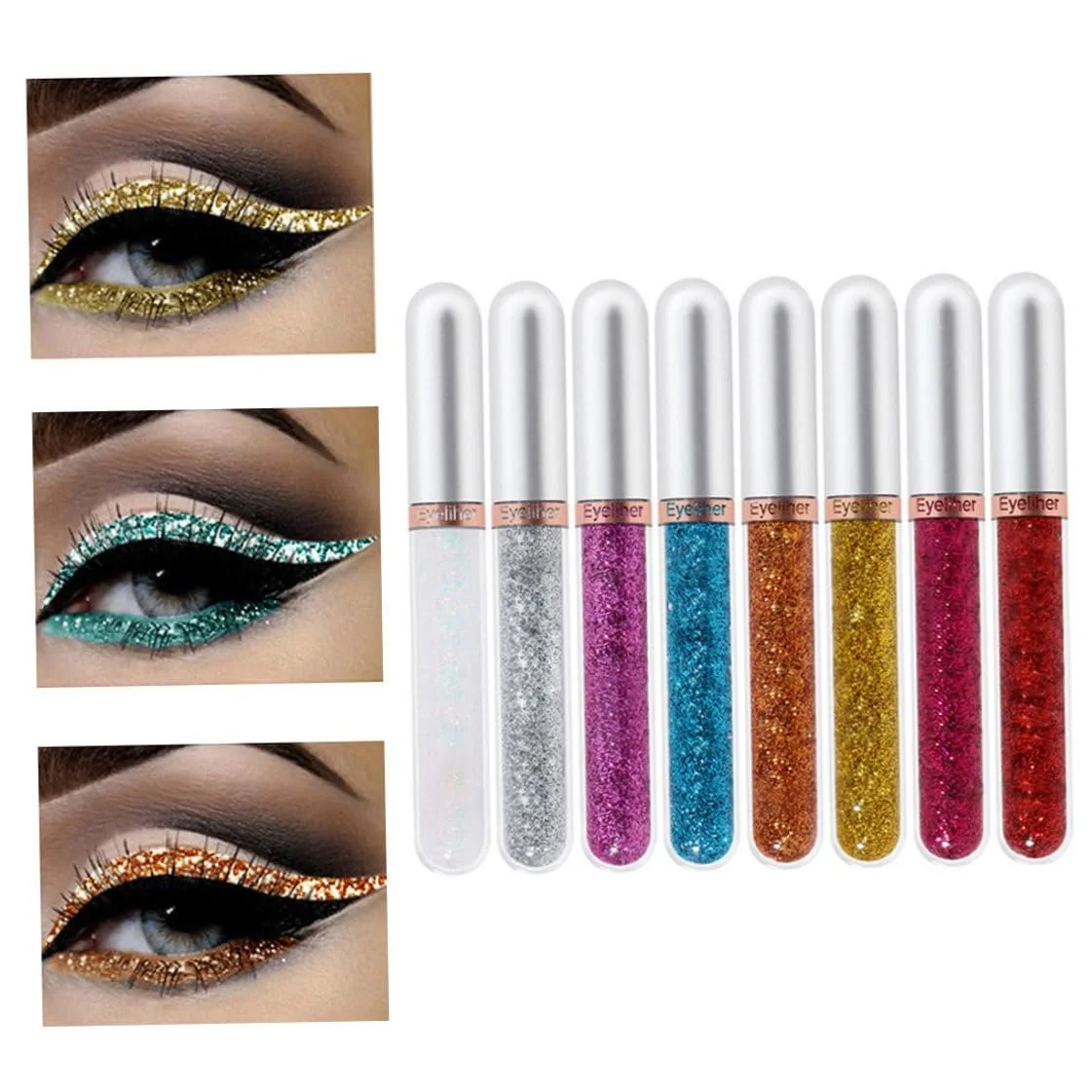 Рідка Підводка Для Очей 8 Кольорів Водостійка Матова Yeliner Набір 2.5 мл Style 3, фото №5