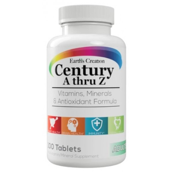Витаминно-минеральный комплекс Earth s Creation Multivitamin Century A thru Z 100 tabs, фото №1