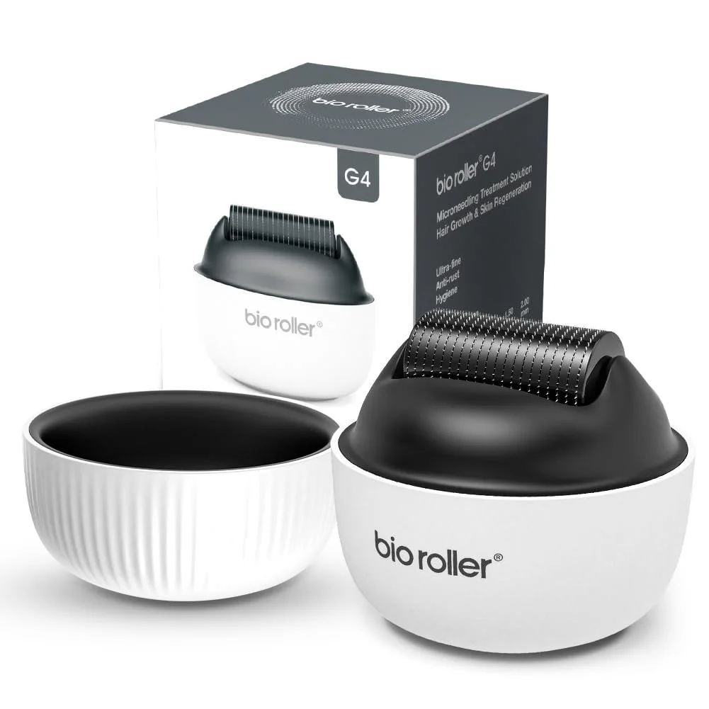 Дермаролер 0,5 мм, професійний мікронідлінг з 1200 справжніми титановими голками для волосся, обличчя, фото №1