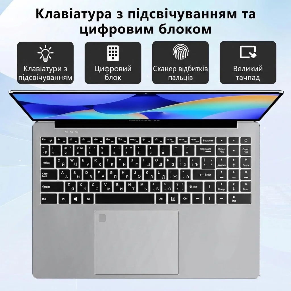 Ноутбук 16" Funyet NY-02 Intel N95 RAM 16GB SSD 512GB Windows 11 (UKR), фото №2