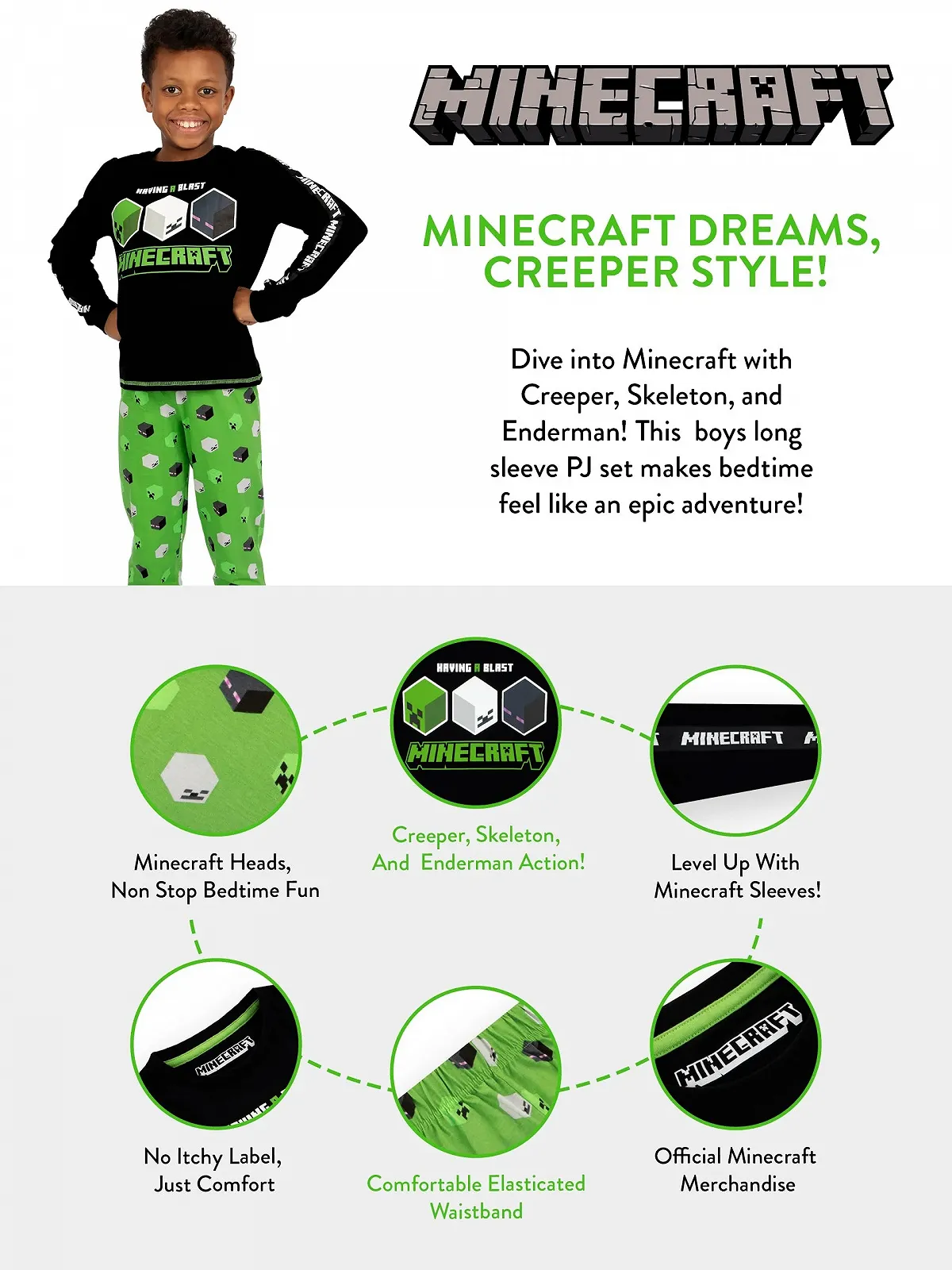 Піжама Minecraft для хлопчиків, фото №7