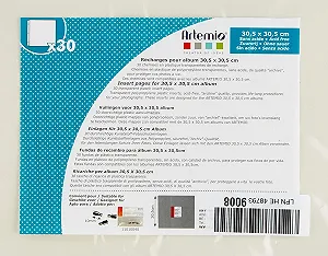 Листы для фотоальбома Artemio 30 прозрачных листов 30,5 x 30,5 см synthetic.ua - Фото 1