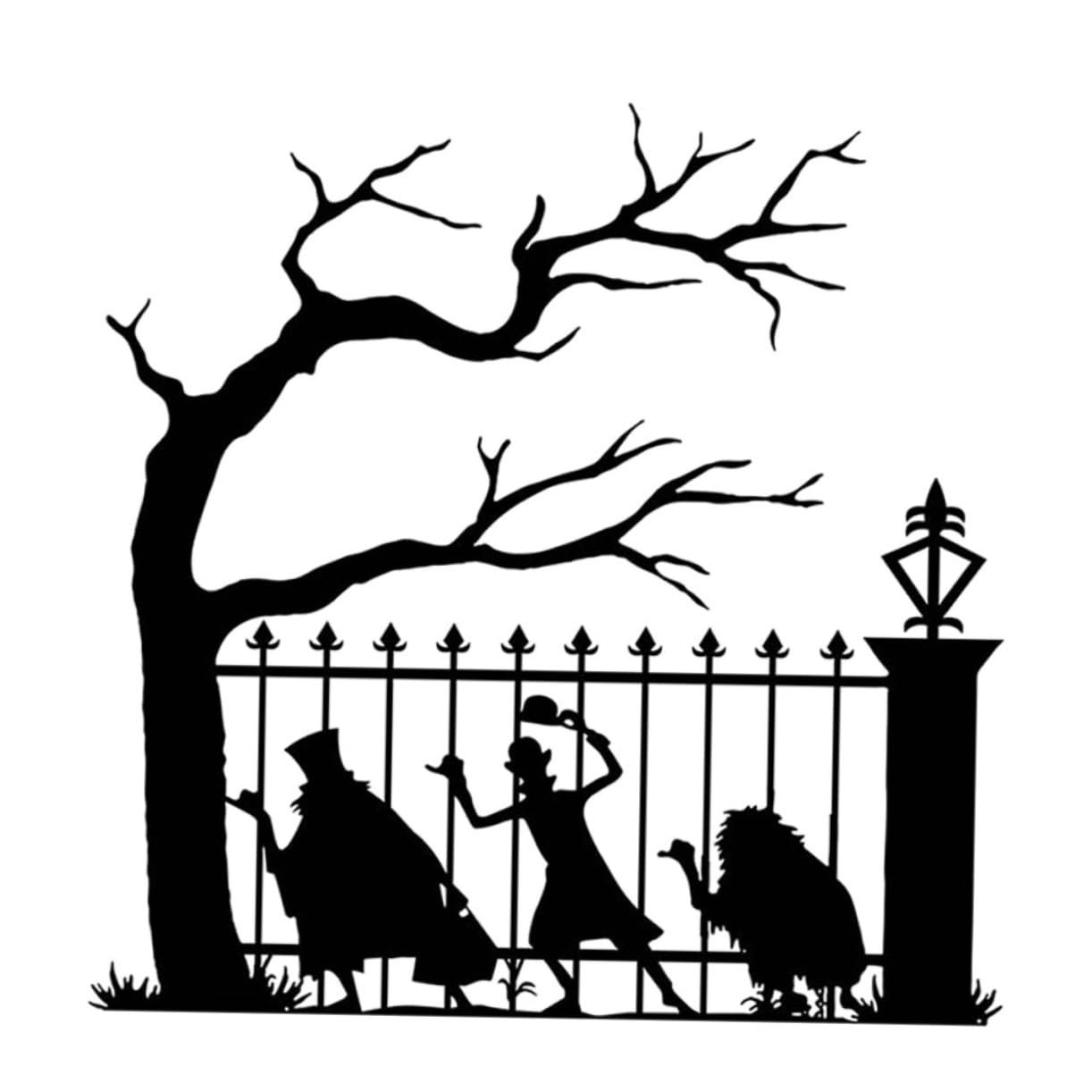 Наклейки на стену HOMSFOU Halloween Самоклеящиеся Черный, фото №1