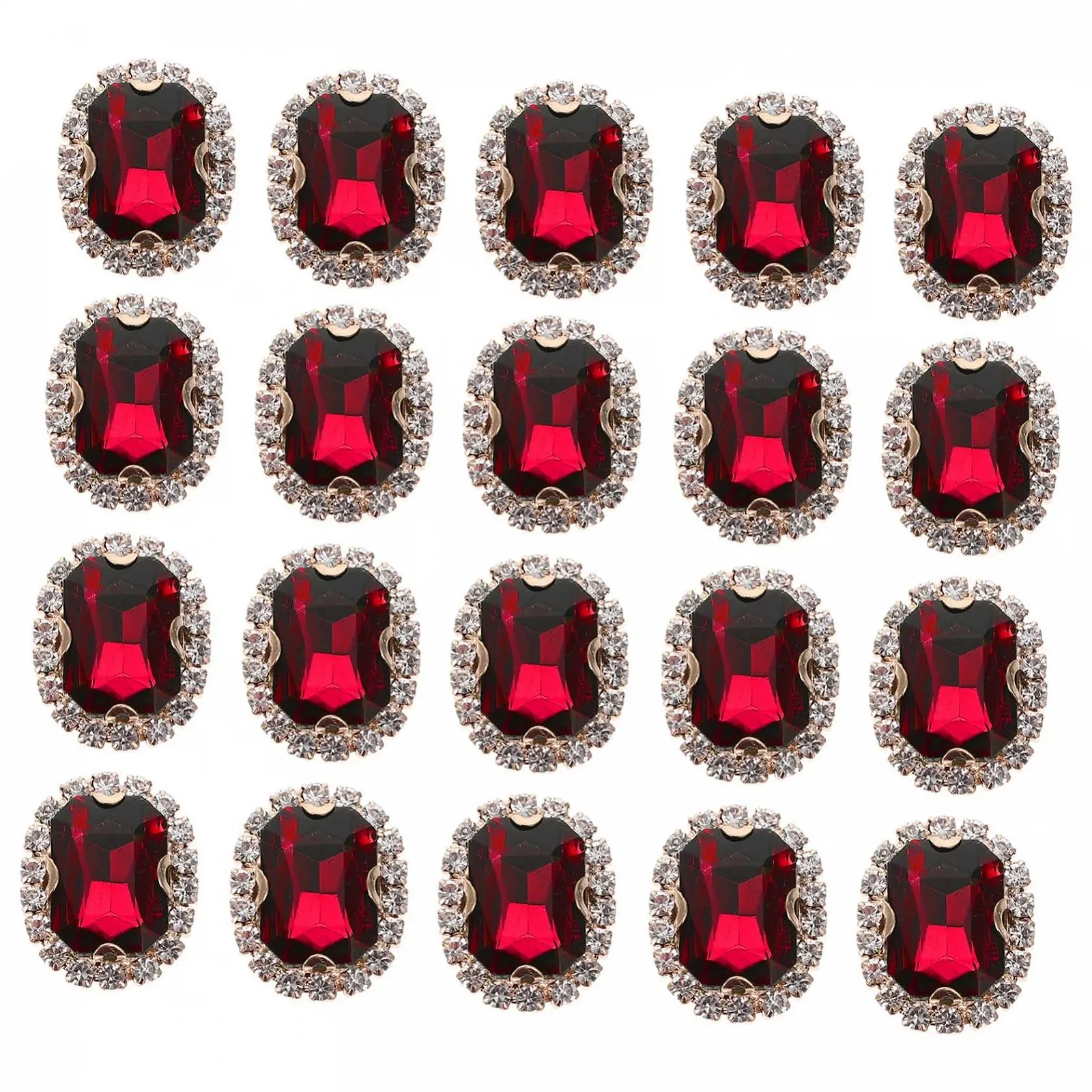 Стразы пришивные ручной работы, 20 шт, маленькие блестящие украшения для одежды и аксессуаров для рукоделия и персонализации, фото №1