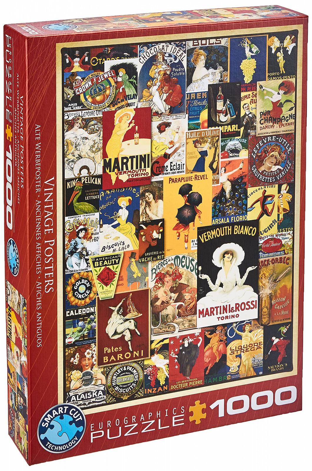 Пазл Eurographics 6000-0769 Вінтажні постери 1000 елементів, фото №2