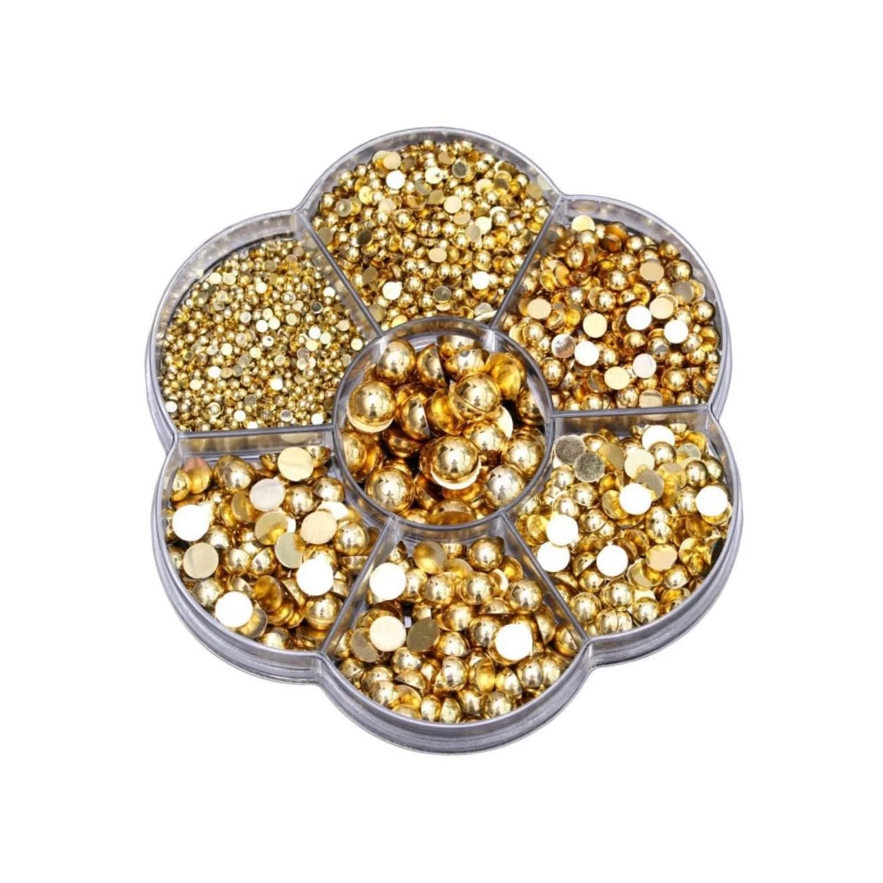 Набор шармов COHEALI 4930 шт. Набор для изготовления ювелирных изделий Упаковка в коробке Пластиковые полукруглые бусины Золотой цвет для начинающих, фото №7