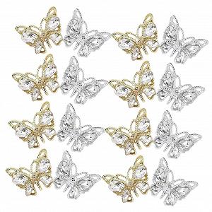 Украшения для ногтей Бабочки 20шт - Фото 1