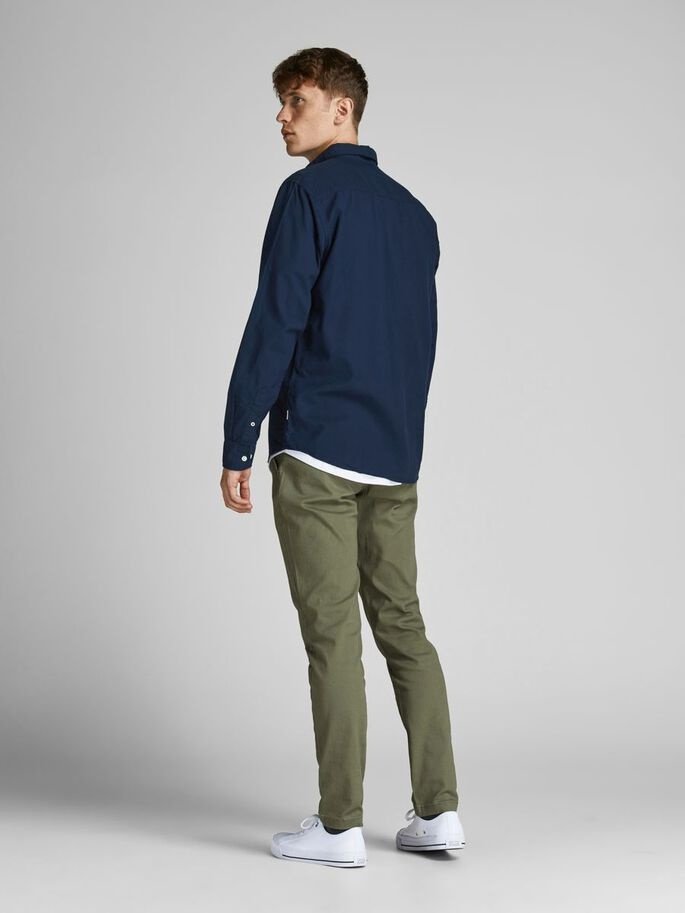 Рубашка Jack&Jones OXFORD L/S S21 NOOS 12182486, темно-синий, L, фото №2