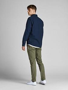 Рубашка Jack&Jones OXFORD L/S S21 NOOS 12182486, темно-синий, L synthetic.ua - Фото 1