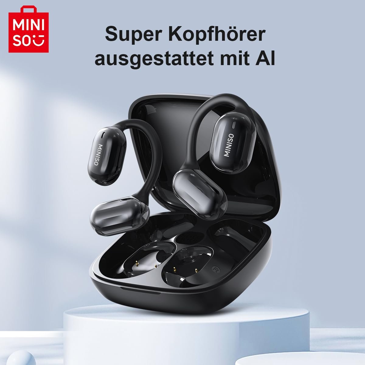Наушники-переводчик MINISO MS162 Ki Real Time OWS Open Ear AI Беспроводные, фото №5