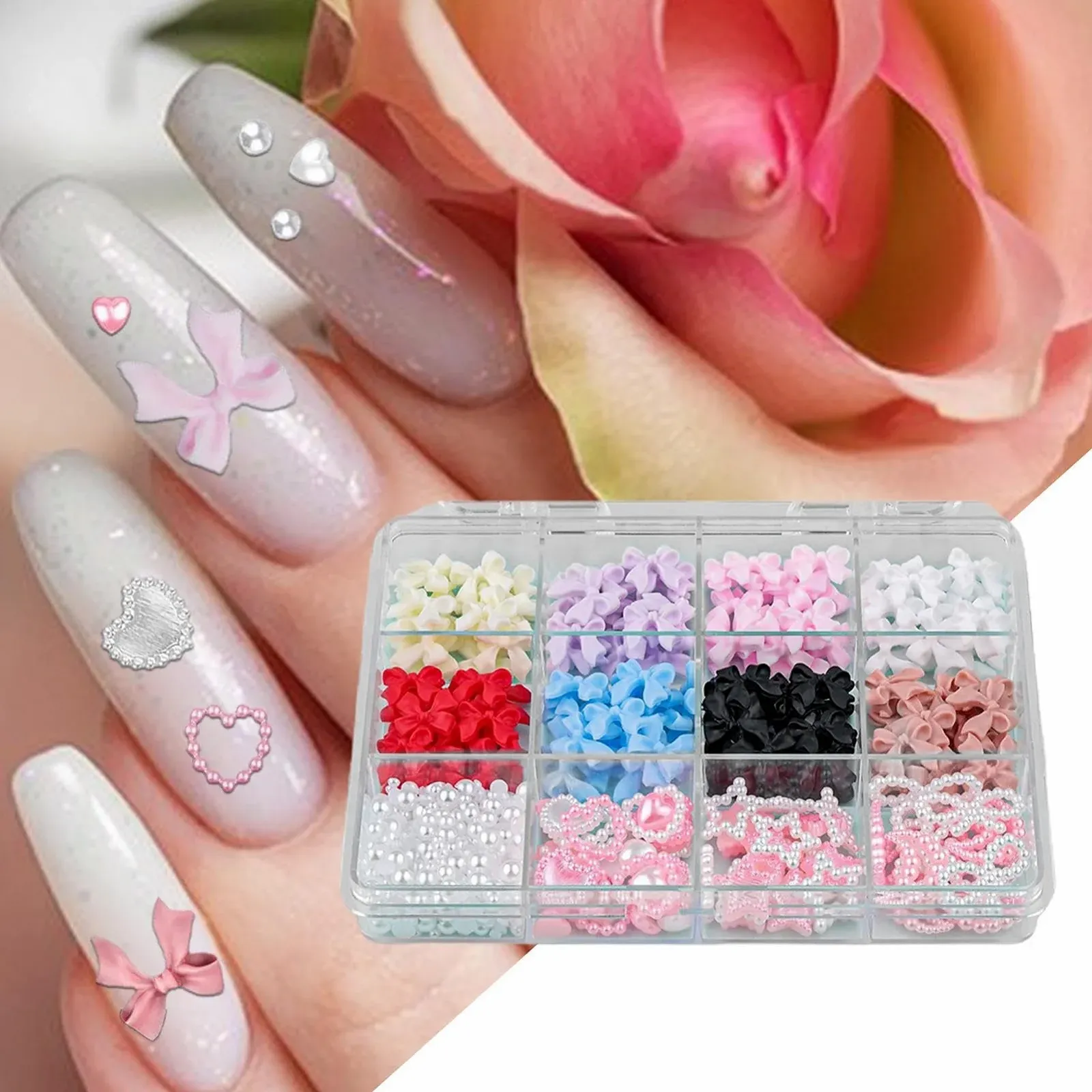 Милий Набір шармів для нігтів Перлини, фото №3