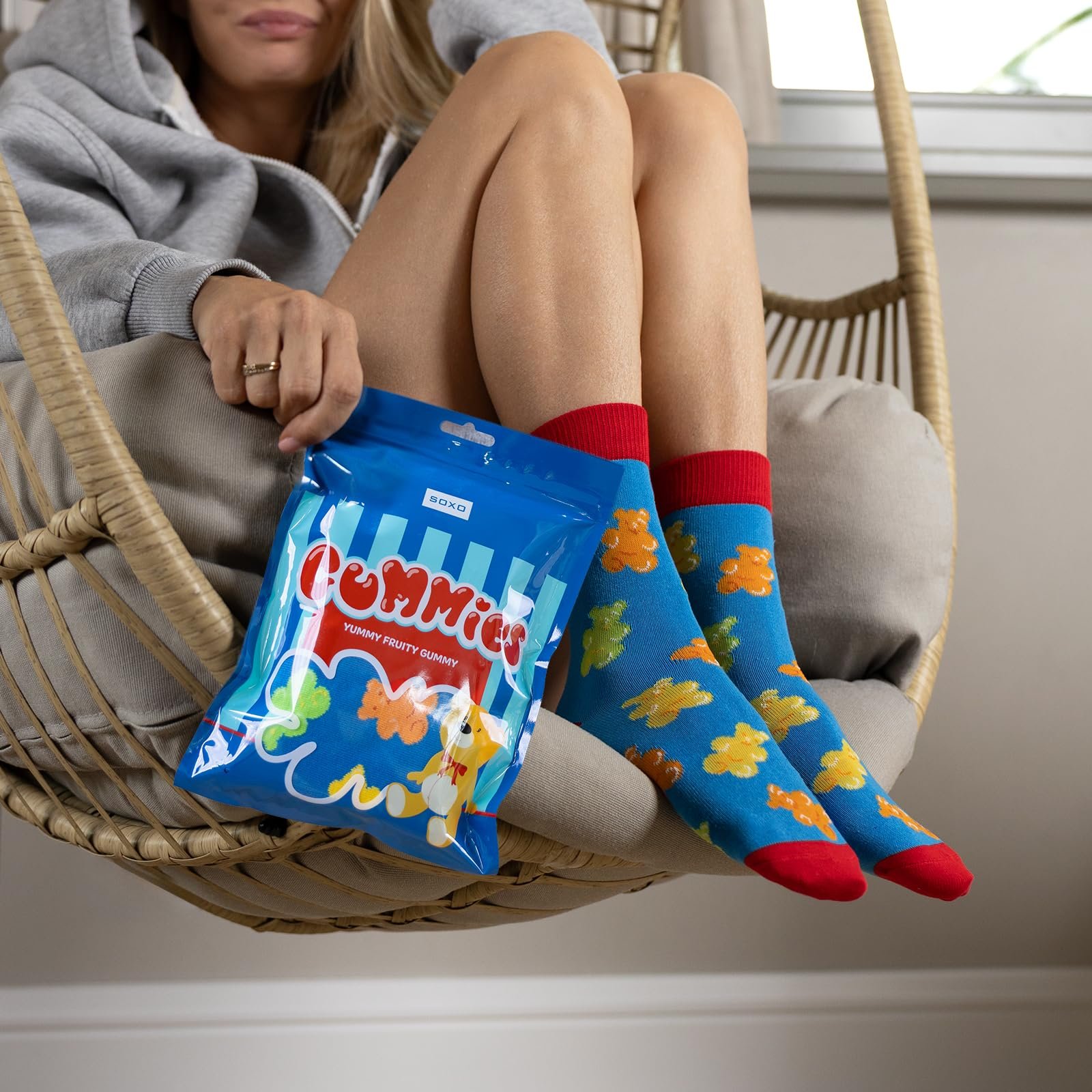 Носки Soxo Candy Подарки для женщин мужчин Смешной подарок для мужчин 2 размера, фото №5