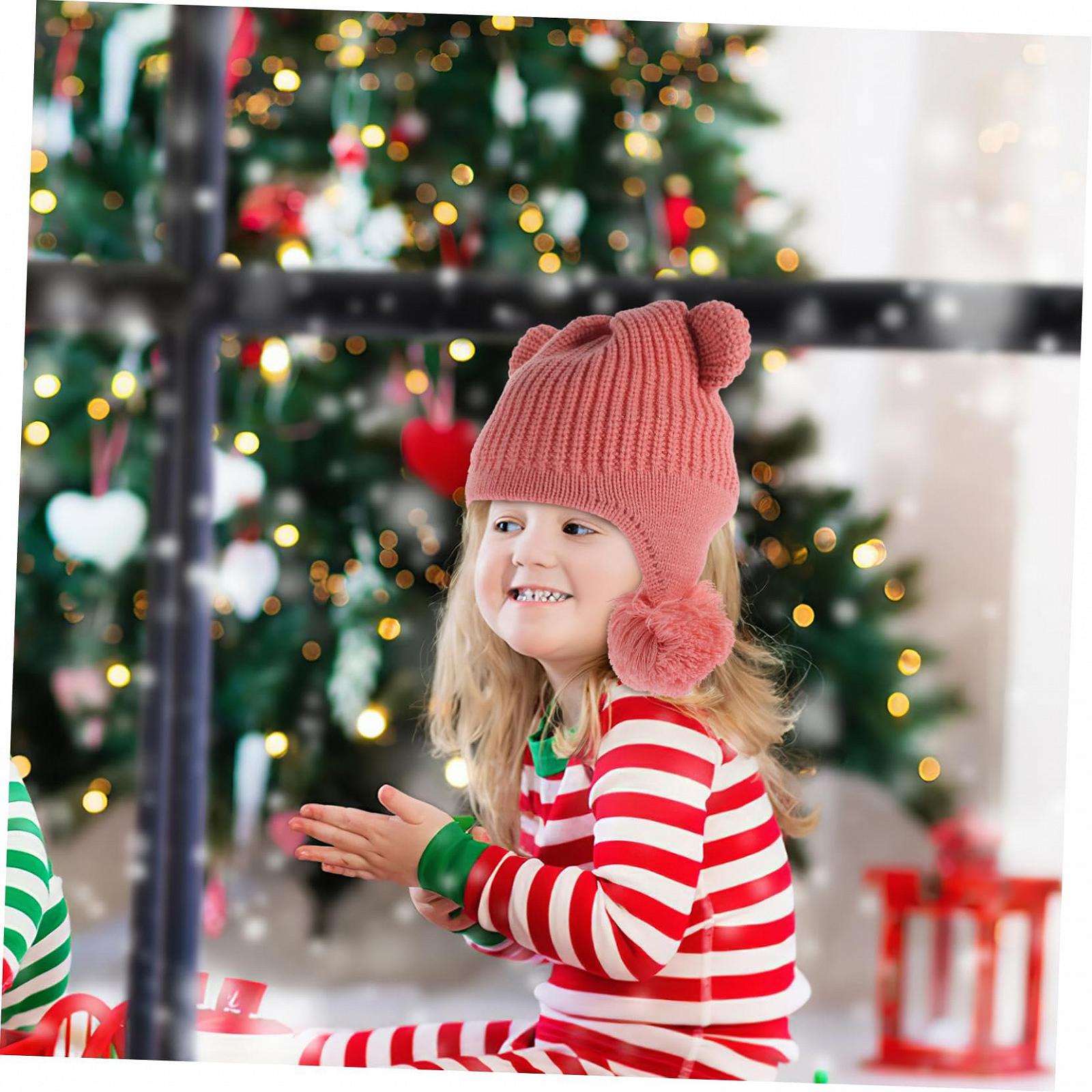 Шапка для дівчинки TOYANDONA Зимова, фото №5 Шапка для дівчинки TOYANDONA Зимова, фото №5