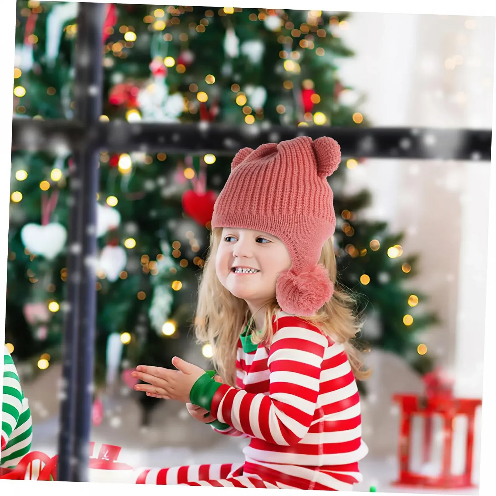 Шапка для девочки TOYANDONA Зимняя, фото №5