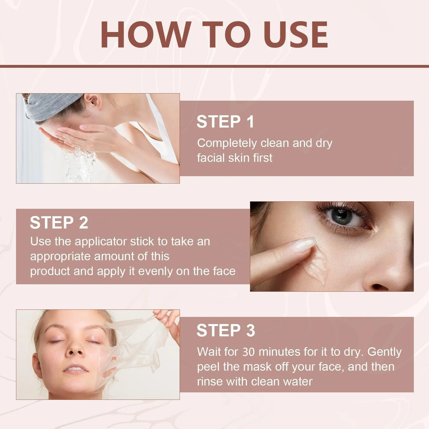 Нічна маска для обличчя з колагеном Collagen, нічна, фото №5