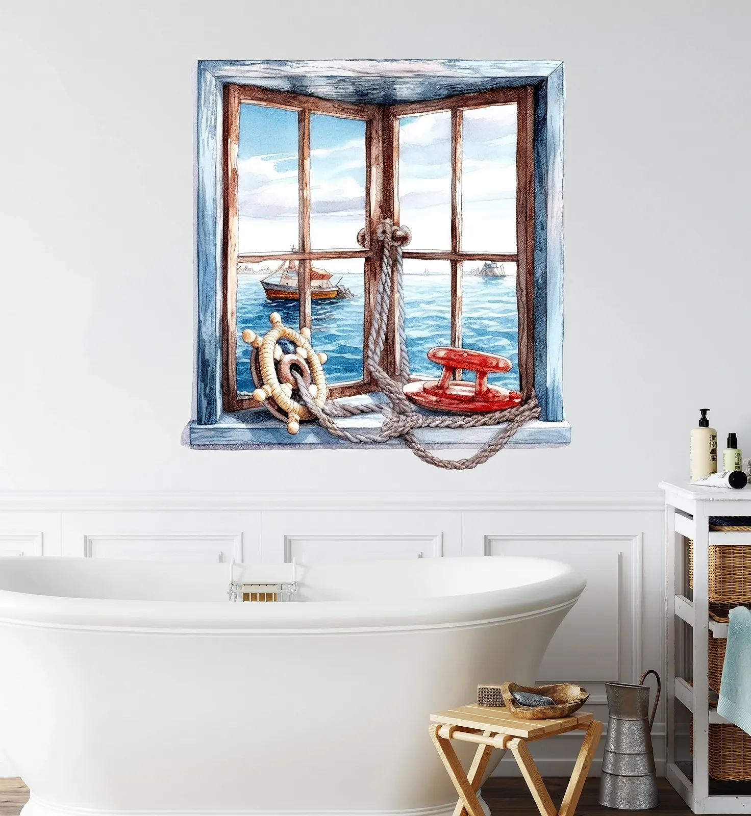 Наклейка на стену GRAZDesign Maritime Window 57 x 57 см, фото №2