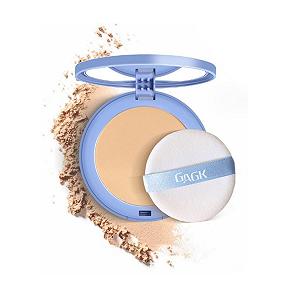Пудра прессованная матирующая Gagk Matte Perfection для фиксации макияжа, для сухого и влажного нанесения, контролирующая жирность кожи, #02 Натуральный бежевый - Фото 1