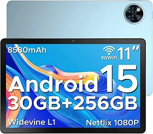 Планшет 11" DOOGEE U11 Pro 6+24/256GB 8 ядер Android 15 8580 mAh Чорно - блакитний - Фото 1