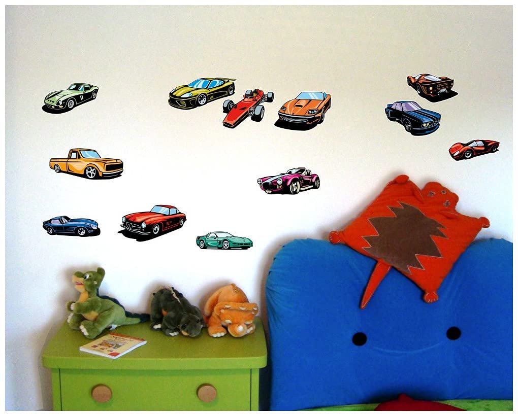 Наклейки на стіну Samunshi Sports Car 16 x 26 см (4 шт.), фото №3 Наклейки на стіну Samunshi Sports Car 16 x 26 см (4 шт.), фото №3