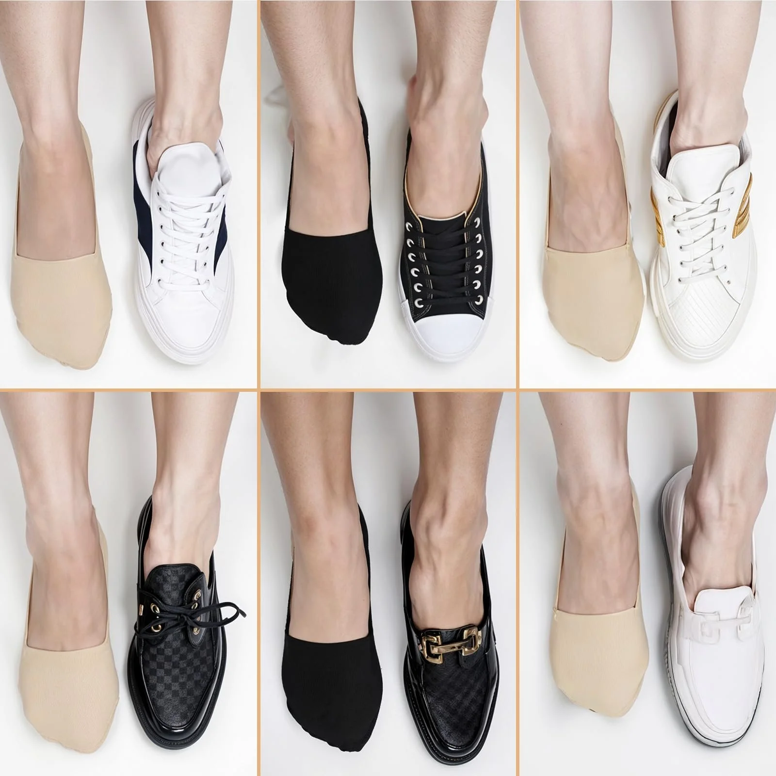 Комплект шкарпеток-слідків 6 пар, 35-40, один розмір, фото №7