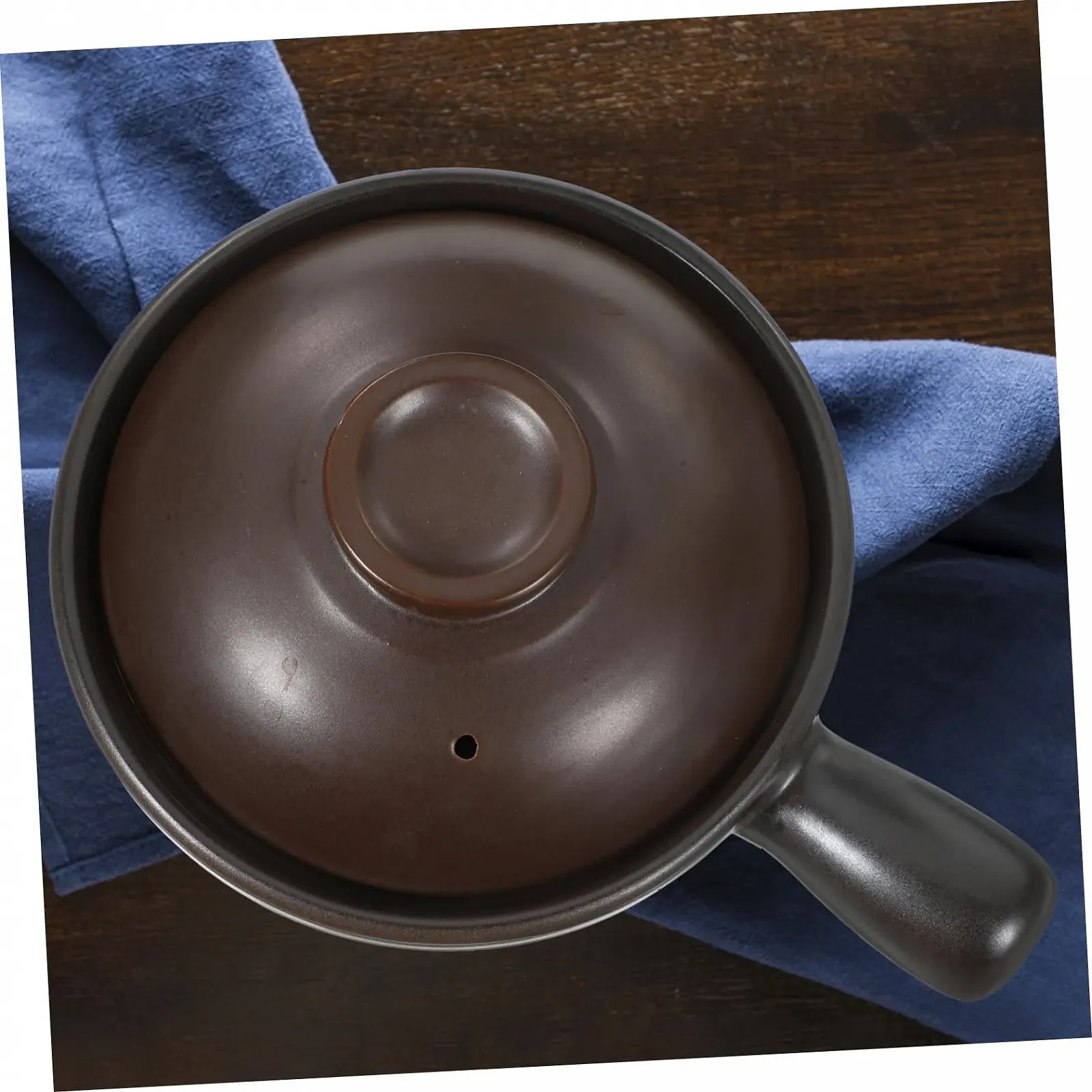 Ківш з кришкою керамічний для індукційних плит багатофункціональний, фото №3