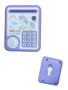 Скарбничка музична електронна Єдиноріг з ключем 16 x 12 x 9 см synthetic.ua - Фото 1