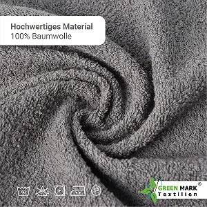 Набір рушників NatureMark NM-HT0701 махрові 50х100 см 100% бавовна 8 шт. synthetic.ua - Фото 1