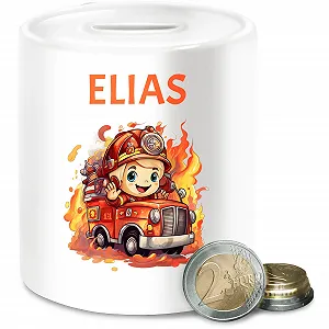 Скарбничка Пожежна машина Персоналізована - Фото 1