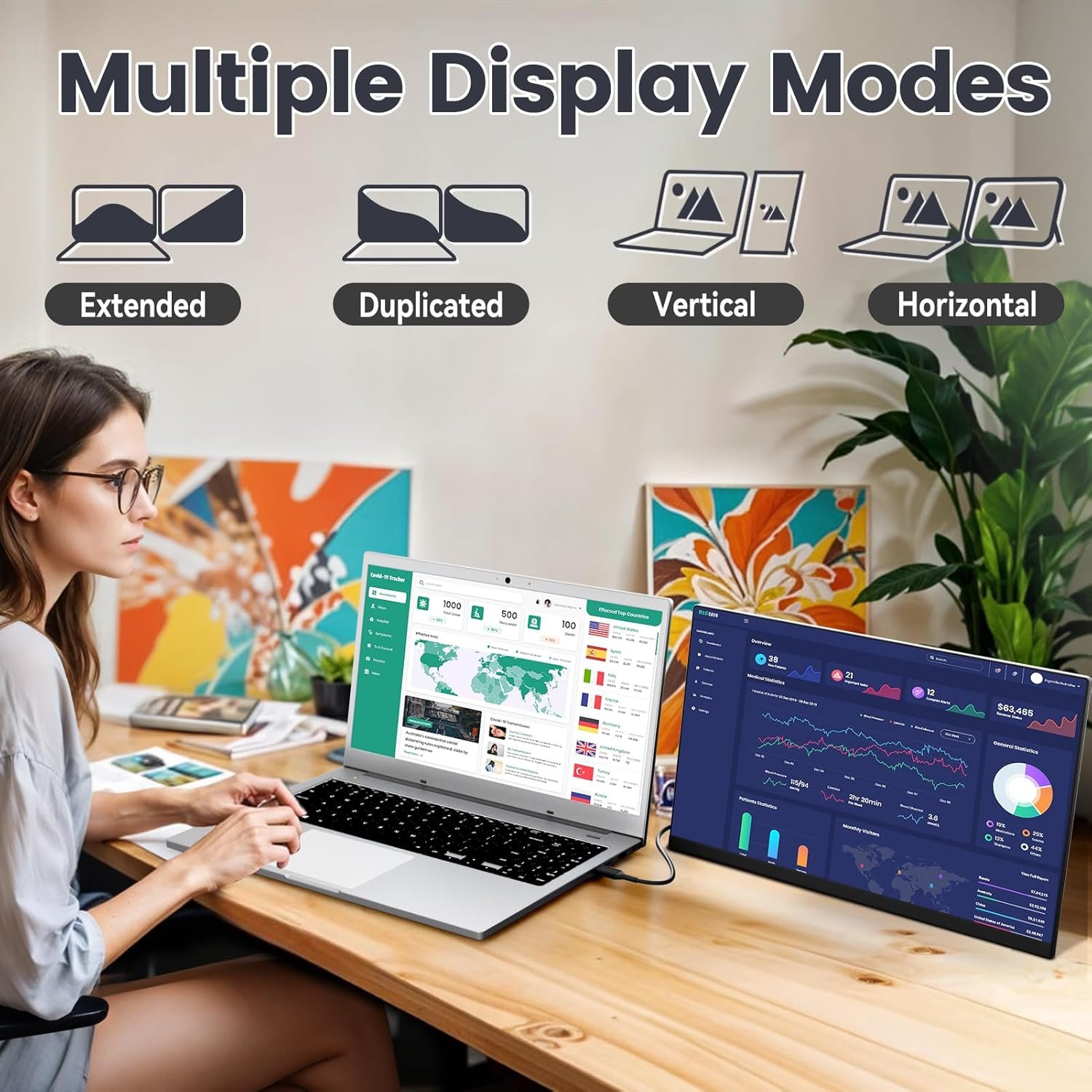 Монітор портативний 15.6" KEFEYA P5 Full HD IPS 60 Гц, фото №5