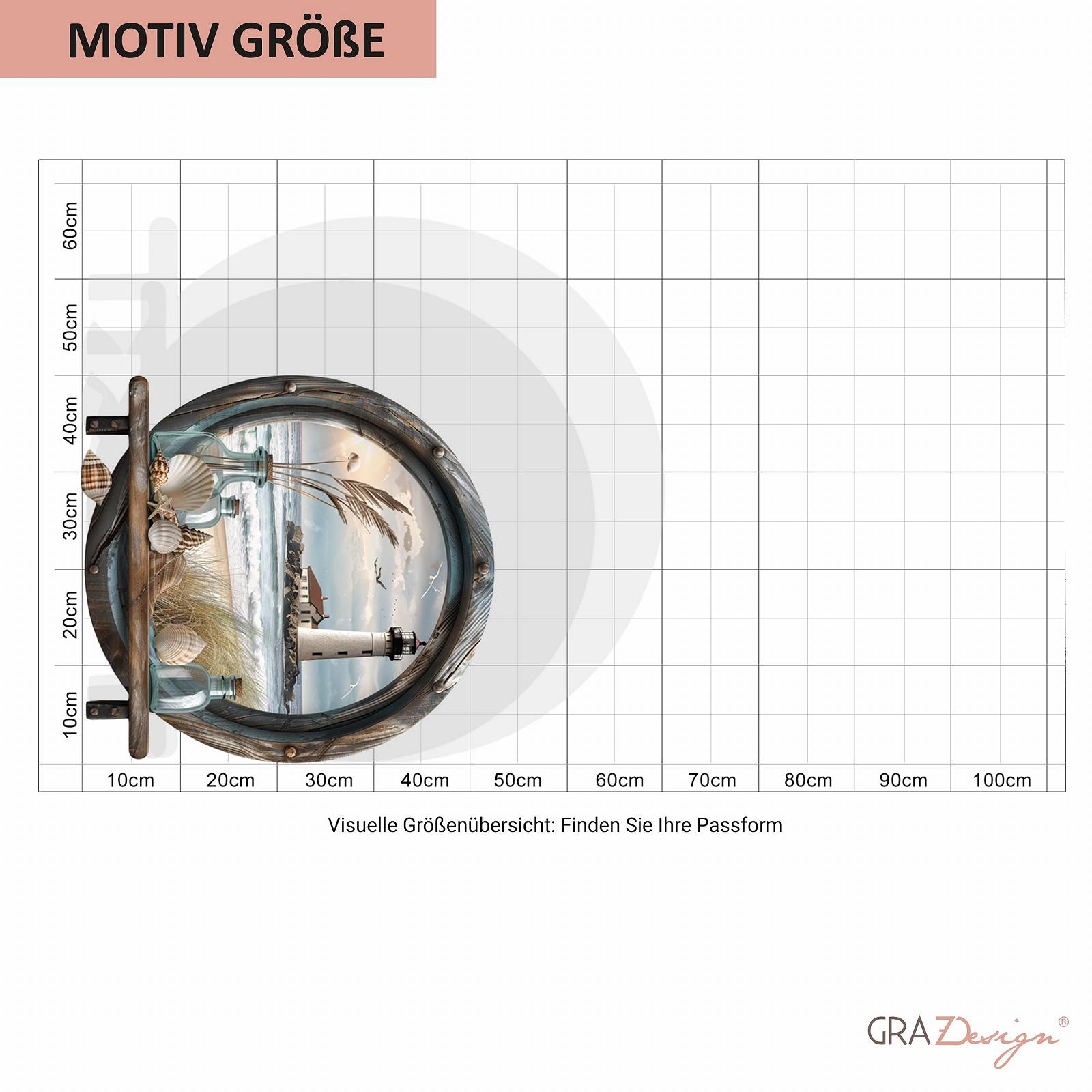 Наклейка на стіну GRAZDesign Морська для ванної вікна океан самоклеюча плівка 43 x 40 см різнокольорова, фото №4 Наклейка на стіну GRAZDesign Морська для ванної вікна океан самоклеюча плівка 43 x 40 см різнокольорова, фото №4