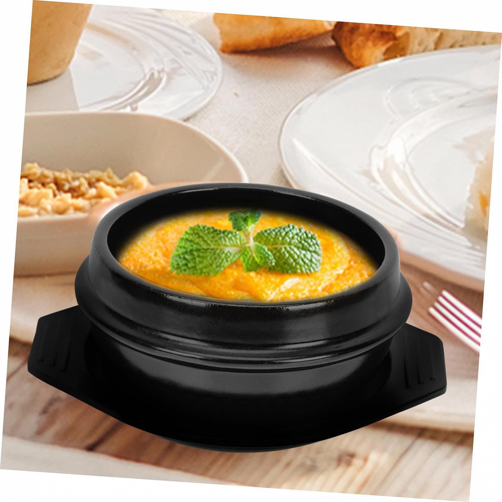 Керамический горшок NOLITOY с подносом и ложкой для супа и тушения универсальный, фото №6