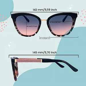 Солнцезащитные очки Квадратные SQUAD для женщин с чехлом synthetic.ua - Фото 1